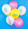 Воздушные шары 8 Марта цв рис 12" пастель ДБ - Многошароff: товары для праздника и воздушные шары оптом