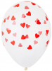 Воздушные шары Сердца красные 5ст рис 14" кристалл Belbal - Многошароff: товары для праздника и воздушные шары оптом