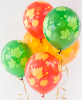 Воздушные шары Яркие листья 5ст рис 12" пастель ВВ - Многошароff: товары для праздника и воздушные шары оптом
