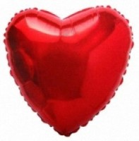 Фольгированное Сердце 18" Красный Agura - Многошароff: товары для праздника и воздушные шары оптом