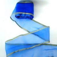 Лента 60мм*25м капрон с метанином синяя - Многошароff: товары для праздника и воздушные шары оптом