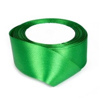 Лента атлас 50мм*25ярдов зелёная - Многошароff: товары для праздника и воздушные шары оптом