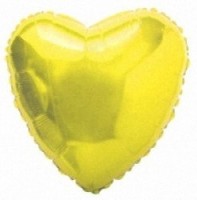 Микро-фигура Сердце 4" Золото FM - Многошароff: товары для праздника и воздушные шары оптом