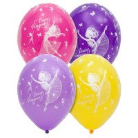 Воздушные шары с 5ст рис 14" пастель С ДР Балерина Б - Многошароff: товары для праздника и воздушные шары оптом