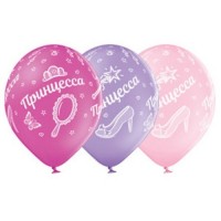 Воздушные шары Принцесса с 5ст рис 14" пастель Б - Многошароff: товары для праздника и воздушные шары оптом