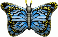 Фигура Королевская бабочка синяя - Многошароff: товары для праздника и воздушные шары оптом