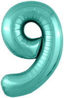 Цифра фольг. 102см Бискайский зеленый 9 Agura - Многошароff: товары для праздника и воздушные шары оптом