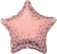Фигура 18" Звезда Геометрия (розовый) Ag - Многошароff: товары для праздника и воздушные шары оптом
