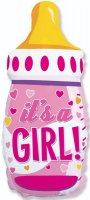Фигура Бутылочка для девочки (сердечки) FM - Многошароff: товары для праздника и воздушные шары оптом