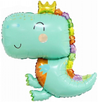 Фигура Динозаврик в короне Falali - Многошароff: товары для праздника и воздушные шары оптом