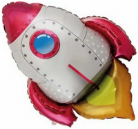 Фигура Ракета, красная FM - Многошароff: товары для праздника и воздушные шары оптом