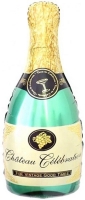 Мини фигура Шампанское,  зеленый  - Многошароff: товары для праздника и воздушные шары оптом