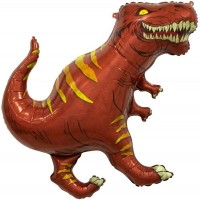 Фигура Тираннозавр коричневый - Многошароff: товары для праздника и воздушные шары оптом