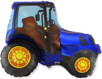 Фигура Трактор, синий FM - Многошароff: товары для праздника и воздушные шары оптом