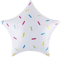 Фольгированная Звезда 18"Сладкое конфетти  - Многошароff: товары для праздника и воздушные шары оптом