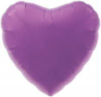 Фольгированное Сердце 18" пурпурно-фиолетовый Agura - Многошароff: товары для праздника и воздушные шары оптом