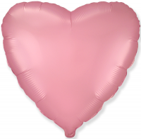 Фольгированное Сердце 18" Розовый, сатин Agura - Многошароff: товары для праздника и воздушные шары оптом