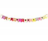 Гирлянда С Днем рождения 0600389 - Многошароff: товары для праздника и воздушные шары оптом