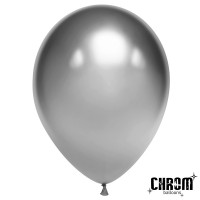 Воздушные шары Хром серебро К - Многошароff: товары для праздника и воздушные шары оптом