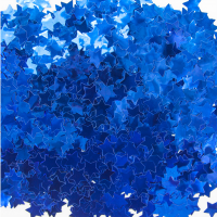 Конфетти фольг. Звезда синий 1,5см 50гр - Многошароff: товары для праздника и воздушные шары оптом
