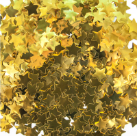 Конфетти фольг. Звезда золото 1,5см 50гр - Многошароff: товары для праздника и воздушные шары оптом