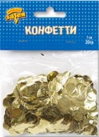 Конфетти фольгированное 1см 20гр золото - Многошароff: товары для праздника и воздушные шары оптом