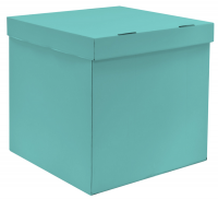 Коробка для воздушных шаров 60*60*60, тиффани - Многошароff: товары для праздника и воздушные шары оптом