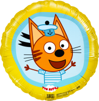 Фигура 18" Круг Три кота, Коржик  - Многошароff: товары для праздника и воздушные шары оптом