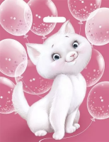 Пакет п/э Кошка с шариками Имп - Многошароff: товары для праздника и воздушные шары оптом