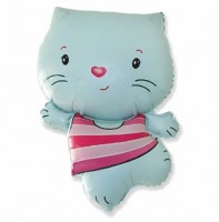 Фигура Котёнок голубой 901671 - Многошароff: товары для праздника и воздушные шары оптом