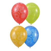 Воздушные шары Фейерверк с 5ст рис 14" кристалл Б - Многошароff: товары для праздника и воздушные шары оптом