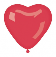 Шар Сердце 5" кристалл красное RED 42 И - Многошароff: товары для праздника и воздушные шары оптом