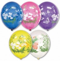 Воздушные шары Лето с 5ст рис 14" кристалл Б - Многошароff: товары для праздника и воздушные шары оптом