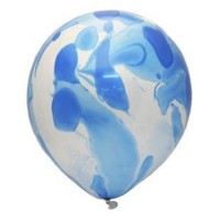 Воздушные шары Мрамор синий 12" - Многошароff: товары для праздника и воздушные шары оптом