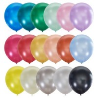 Воздушные шары Ассорти Металлик + Перламутр 100 шт М - Многошароff: товары для праздника и воздушные шары оптом
