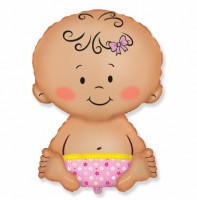 Мини фигура Малыш девочка 902752 - Многошароff: товары для праздника и воздушные шары оптом