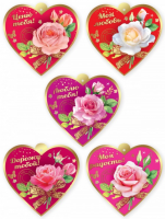 Мини открытки Сердце 5в 6800588 - Многошароff: товары для праздника и воздушные шары оптом