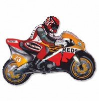 Фигура Мотоциклист красный 901663 - Многошароff: товары для праздника и воздушные шары оптом