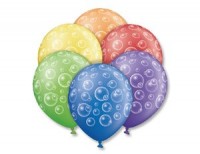 Воздушные шары Мыльные пузыри с 5ст рис 14" пастель Б - Многошароff: товары для праздника и воздушные шары оптом
