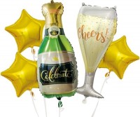 Набор шаров Брызги шампанского - Многошароff: товары для праздника и воздушные шары оптом