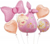 Набор шаров Малышка девочка - Многошароff: товары для праздника и воздушные шары оптом
