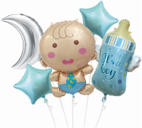 Набор шаров С рождением малыша - Многошароff: товары для праздника и воздушные шары оптом