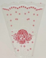 Пакет Конус для цветов c рисунком 30*35 бел/кр - Многошароff: товары для праздника и воздушные шары оптом