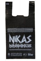 Пакет-майка 30*55см Nikas, черный - Многошароff: товары для праздника и воздушные шары оптом