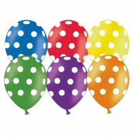 Воздушные шары Горошек с 5ст рис 12" пастель ВВ - Многошароff: товары для праздника и воздушные шары оптом