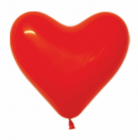 Шар Сердце 12" пастель красный RED 015 К - Многошароff: товары для праздника и воздушные шары оптом