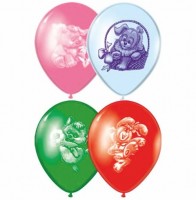 Воздушные шары Весёлые Друзья 14" пастель Б - Многошароff: товары для праздника и воздушные шары оптом