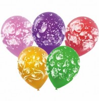 Воздушные шары Фантазия с 5ст рис 12" пастель+декоратор М - Многошароff: товары для праздника и воздушные шары оптом