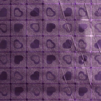 Пленка в рулоне Глиттер Сердца 50см*4,5м фиолетовый - Многошароff: товары для праздника и воздушные шары оптом