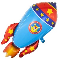 Фигура Космическая ракета К - Многошароff: товары для праздника и воздушные шары оптом